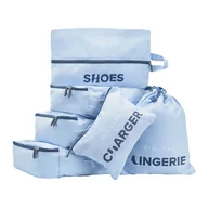 Walizki - 6 organizerów do walizki Puccini TO231-7B, niebieskie - miniaturka - grafika 1