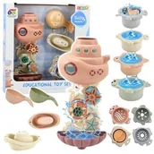 Zabawki do kąpieli - Zabawki do kąpieli 9el Leantoys - zabawka - miniaturka - grafika 1