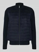 Swetry męskie - Bluza rozpinana ze stójką i pikowaniem - miniaturka - grafika 1