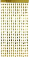 Sylwester - Kurtyna Gwiazdki metaliczna złota - 100 x 200 cm - miniaturka - grafika 1