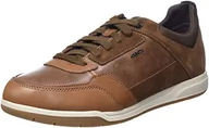 Trampki męskie - Geox Męskie trampki U SPHERICA EC3, koniak/LT Brown, 39 EU - miniaturka - grafika 1