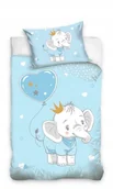 Pościel dla dzieci - POŚCIEL bawełniana SŁOŃ 140x200 cm - miniaturka - grafika 1