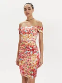 Sukienki - Guess Sukienka koktajlowa Camila W4RK62 KBSQ0 Kolorowy Slim Fit - miniaturka - grafika 1