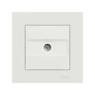 Wyłączniki światła i elektryczne - Schneider Gniazdo TV końcowe Miluz Ed biały - miniaturka - grafika 1