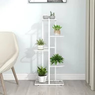 Donice - vidaXL 5-poziomowy stojak na kwiaty, 43x22x98 cm, biały, metalowy - miniaturka - grafika 1