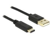 Kable komputerowe i do monitorów - Delock Kabel Usb Usb-c - Usb-a 2.0 2m czarny - miniaturka - grafika 1