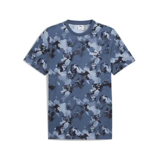 Męska koszulka Essentials Camo PUMA Dark Indigo Blue - Koszulki sportowe męskie - miniaturka - grafika 1