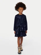 Sukienki i spódniczki dla dziewczynek - Billieblush Sukienka codzienna U20646 Granatowy Regular Fit - miniaturka - grafika 1