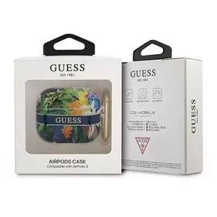 Guess GUA3HHFLB AirPods 3 cover niebieski/blue Flower Strap Collection - Akcesoria do słuchawek - miniaturka - grafika 3