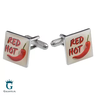 Spinki do mankietów Red Hot Chilli KC-756 - Spinki do mankietów i krawatów - miniaturka - grafika 2