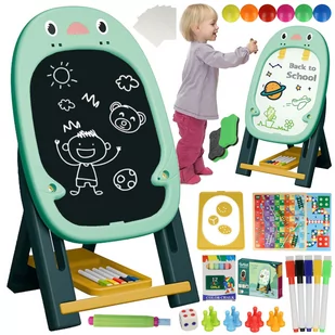 Tablica EDUKACYJNA Magnetyczna Akcesoria Gry Gąbka X420Z - Tablice i flipcharty - miniaturka - grafika 1