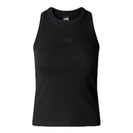 Koszulki i topy damskie - The North Face Kobiety Slim Rib Tank Top Tnf Black M - miniaturka - grafika 1