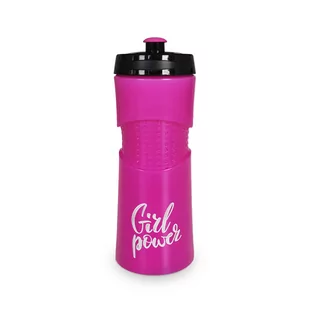 Bidon Trec Girl Power 009 650Ml  Różowo-Fioletowo-Czarny - Shakery i bidony sportowe - miniaturka - grafika 1