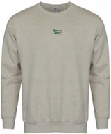 Bluzy męskie - REEBOK - BLUZA MĘSKA CL SV CREW HS7148 SZARA wkładana przez głowę - miniaturka - grafika 1