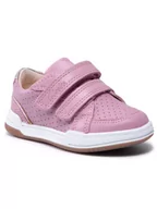 Buty dla dziewczynek - Clarks Sneakersy Fawn Solo T 261589896 Różowy - miniaturka - grafika 1
