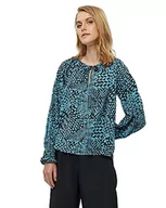 Bluzki damskie - Desires Enur damska bluzka z długim rękawem, 1176p Kryształowy Turkusowy Nadruk, 32 - miniaturka - grafika 1
