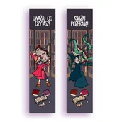 Zakładki do książek - Zakładka kartonowa - Uważaj co czytasz! - gadżet - miniaturka - grafika 1