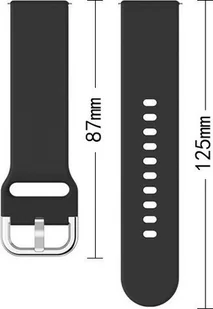 Hurtel Silicone Strap TYS opaska do smartwatcha zegarka uniwersalna 22mm turkusowy - Akcesoria do smartwatchy - miniaturka - grafika 1