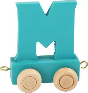 Small Foot Design Wagonik z literką M Alfabet Pociąg - Pociągi dla dzieci - miniaturka - grafika 1