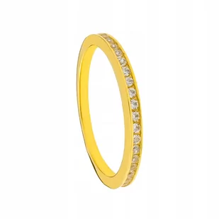 Złoty Pierścionek - Białe Kamienie - Pr. 333 - Pierścionki - miniaturka - grafika 1