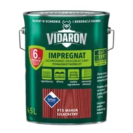 Farby i impregnaty do drewna - Impregnat Powłokotwórczy Ochronno-Dekoracyjny Mahoń Szlachetny V15 4,5l VIDARON - miniaturka - grafika 1