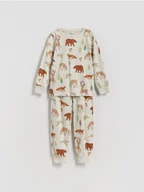 Skarpetki dla dzieci - Reserved - Piżama z nadrukiem - beżowy - miniaturka - grafika 1