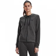 Bluzy damskie - Damska bluza treningowa UNDER ARMOUR Rival Terry FZ Hoodie - miniaturka - grafika 1