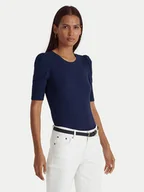 Bluzki damskie - LAUREN RALPH LAUREN Bluzka 200902618001 Granatowy Slim Fit - miniaturka - grafika 1