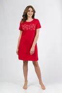 Bielizna nocna - REGINA KOSZULKA DAMSKA 148 M CZERWONA - miniaturka - grafika 1