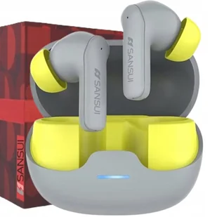 Sansui W23 ANC ENC SPORT v5.4 HD HiFi szare - Słuchawki - miniaturka - grafika 1