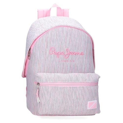 Pepe Jeans Miri Plecak szkolny Różowy 31x44x17,5 cms Poliester 22,79L by Joumma Bags, Różowy, plecak szkolny