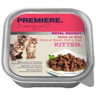 Mokra karma dla kotów - PREMIERE Royal Ragout Kitten Bogata w wołowinę 64x100 g - miniaturka - grafika 1