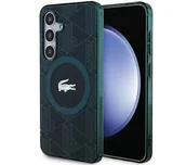 Etui i futerały do telefonów - Lacoste IML Blend Monogram MagSafe do Samsung Galaxy S24 Zielony - miniaturka - grafika 1