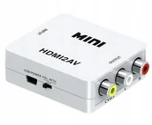Inne akcesoria audio-wideo - Adapter konwerter sygnału HDMI do AV Audio RCA - miniaturka - grafika 1