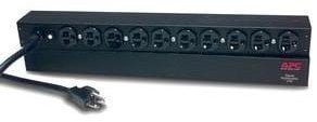 APC Basic Rack-Mount PDU - Steckdosenleiste Rack - einbaufahig - Wechselstrom 120 V - 2.4 kW - Eingabe, Eingang NEMA 5-20 - Ausgangsanschlusse: 10 NEMA 5-20 - 1U - 48.3 cm 19