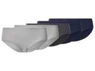 Majtki damskie - esmara® Majtki hipstery damskie z bawełną, 5 par (granatowy/antracytowy/jasnoszary, XXL (52/54)) - miniaturka - grafika 1