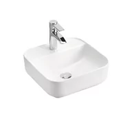 Umywalki - Comad Magic 2 umywalka 40x40 cm nablatowa kwadratowa biały połysk UM-6288MAGIC40DP - miniaturka - grafika 1