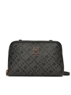 Torebki damskie - Tommy Hilfiger Torebka Th Monoplay Le Mini Crossover AW0AW17712 Czarny - miniaturka - grafika 1