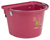 Akcesoria jeździeckie - Kerbl Pojemnik na paszę z zawiesiem i pałąkiem 12 l różowy 10-1161 - miniaturka - grafika 1