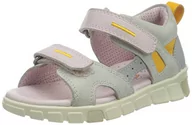 Buty dla dziewczynek - ECCO Sandały mini Stride Flat, Szary Multicolor Concrete, 24 EU - miniaturka - grafika 1