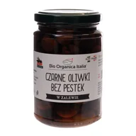Zdrowa żywność - Biorganica OLIWKI CZARNE BEZ PESTEK W ZALEWIE BIO 280 g - NUOVA - miniaturka - grafika 1
