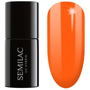 Semilac UV Hybrid lakier hybrydowy 045 Electric Orange 7ml - Odżywki do paznokci - miniaturka - grafika 1