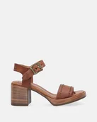 Sandały damskie - Brązowe sandały - Venezia - miniaturka - grafika 1