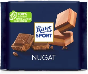 Ritter Sport, czekolada mleczna Nugat, 100 g - Czekolada - miniaturka - grafika 1