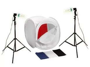 Zestaw Do Fotografii Bezcieniowej 2X600W / Namiot 60Cm - Tła fotograficzne - miniaturka - grafika 1