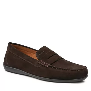 Mokasyny damskie - Geox Mokasyny U Ascanio A U250WA 00022 C6006 Dk Brown - grafika 1