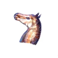 Zawieszki - Wisiorek srebrny - Konik brązowy - miniaturka - grafika 1