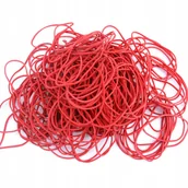 Gumki recepturki - GUMKI RECEPTURKI 80 mm x 1,5 mm. CZERWONE. OPAKOWANIE 1 KG - miniaturka - grafika 1