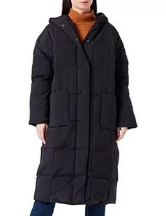 Mexx Damska kurtka z kapturem oversize, ocieplana parka, czarny, XL-XXL - Kurtki damskie - miniaturka - grafika 1