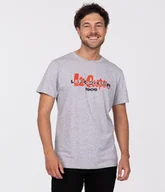 Koszulki męskie - T-shirt z nadrukiem BRAND CARRIER3 2302 GREY MELANGE-XXL - miniaturka - grafika 1